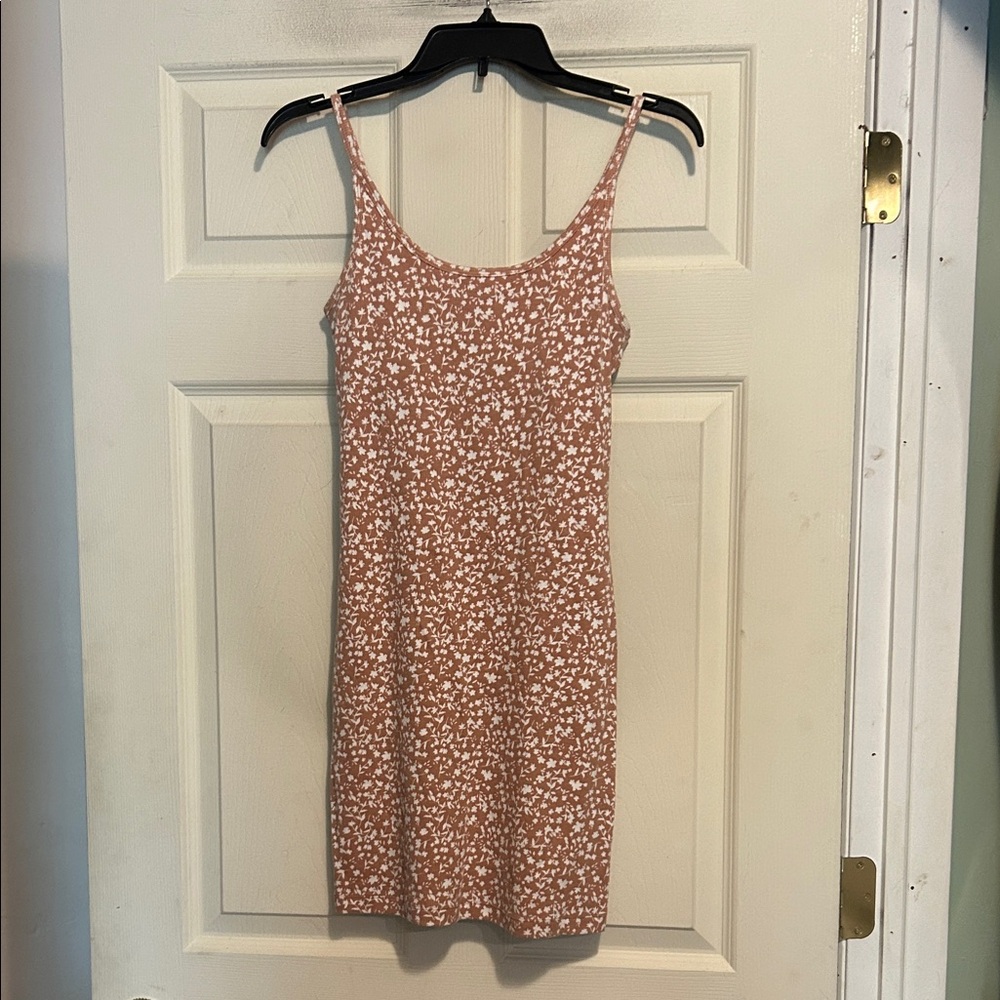 Old Navy Dress Size Small Tan Floral
